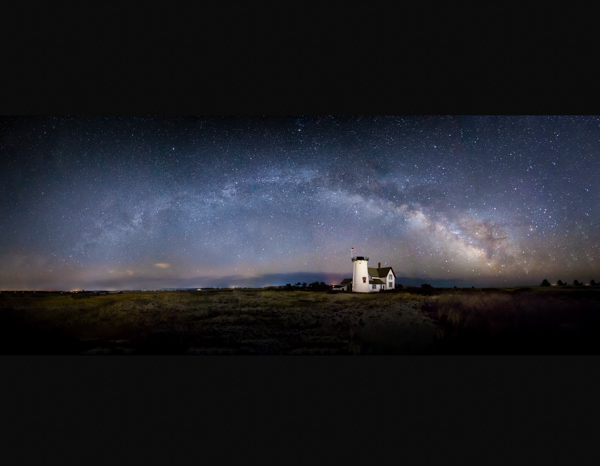 Milky Way Pano on Metal 20 x 50